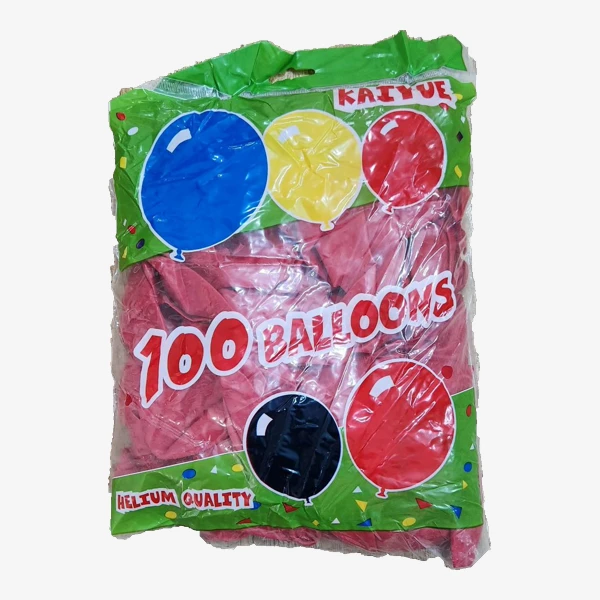 بادکنک قرمز کایو (بسته 100تایی)