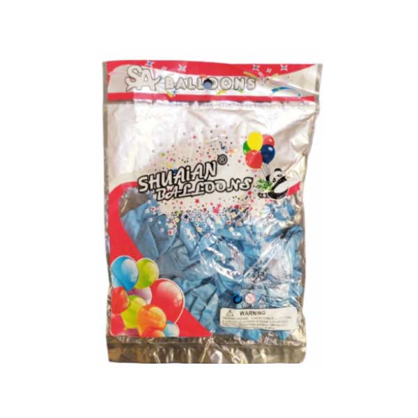بادکنک کروم آبی (بسته 50تایی)
