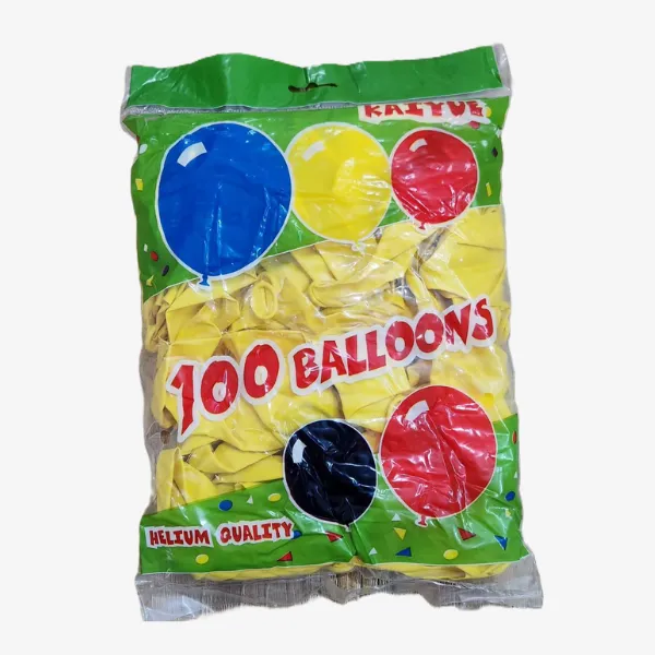 بادکنک کایو زرد (بسته 100تایی)