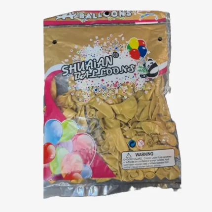 بادکنک کروم طلایی (بسته 100تایی)