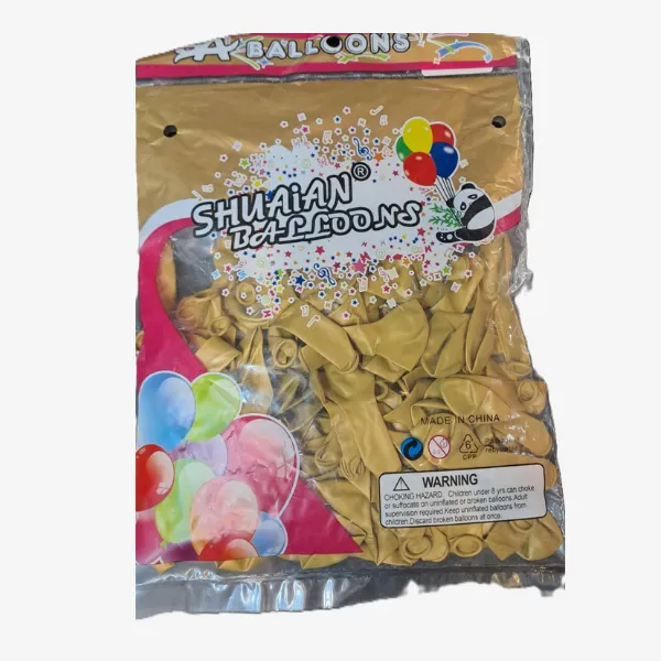 بادکنک کروم طلایی (بسته 100تایی) بادکنک کروم طلایی (بسته 100تایی)